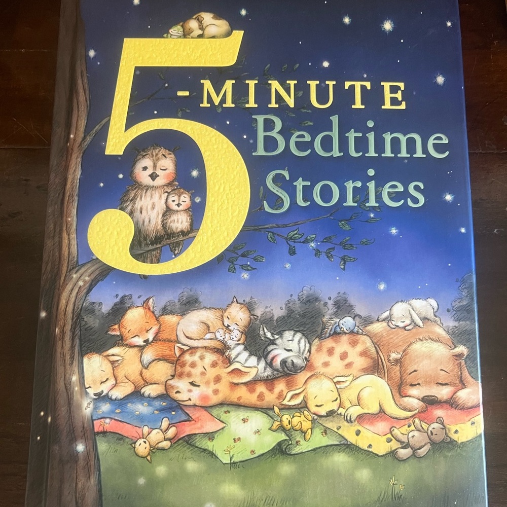 5 Minute Bedtime Stories hardcover children’s book.